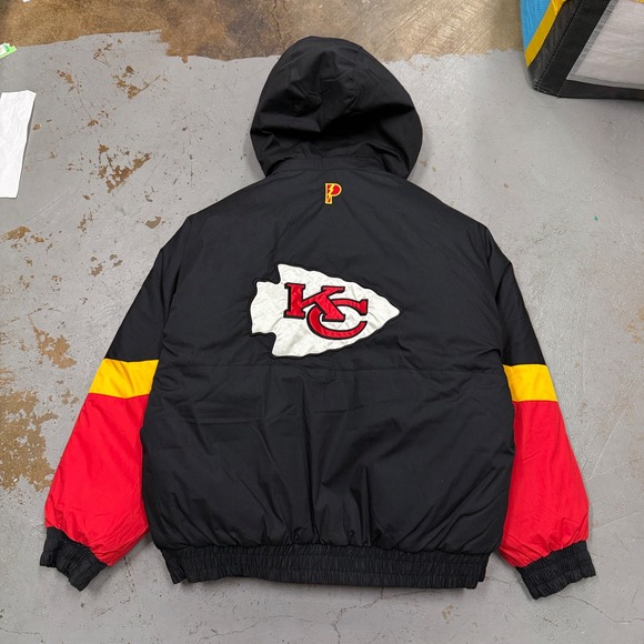 NEW Pro Player Vintage Kansas City Chiefs Reversible Jacket Large NWT Puffer Red - Picture 4 of 12